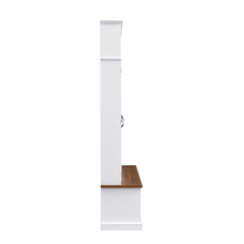 Load image into Gallery viewer, Entryway Hall Tree With Bench, 3 Top Cubbies &amp; Bottom Storage Space
