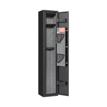 Load image into Gallery viewer, 5 gun safes with 3 pistol pockets, quick access biometric adjustable heavy-duty gun rack mounted gun safes
