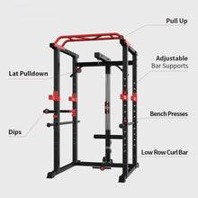 Load image into Gallery viewer, 1000LBS Multi-Functional Barbell Rack Squat Power Cage With Weight Bench (SAK35822)