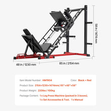 Load image into Gallery viewer, 2000LBS Adjustable Leg Press And Hack Squat Machine For Home Gym Workouts (SAK53148)