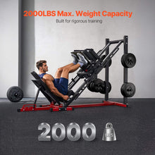 Load image into Gallery viewer, 2000LBS Adjustable Leg Press And Hack Squat Machine For Home Gym Workouts (SAK53148)