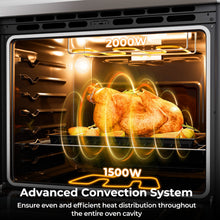 Load image into Gallery viewer, 30 Inch Freestanding and Slide-in Kitchen Stove with 4 Burners Ceramic Cooktop-Silver