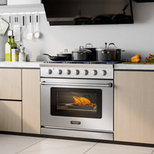 Load image into Gallery viewer, 36 Inches Freestanding Natural Gas Range with 6 Burners Cooktop