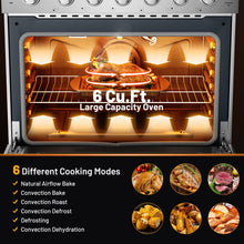 Load image into Gallery viewer, 36 Inches Freestanding Natural Gas Range with 6 Burners Cooktop