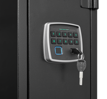 Load image into Gallery viewer, 5 gun safes with 3 pistol pockets, quick access biometric adjustable heavy-duty gun rack mounted gun safes