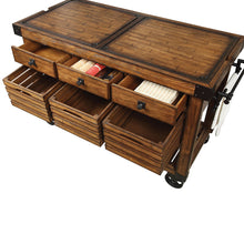 Load image into Gallery viewer, Kaif - Kitchen Cart - Distressed Chestnut