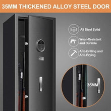 Load image into Gallery viewer, Heavy-Duty 57-Inch Anti-Theft Fireproof Biometric Gun Rifle Pistol Safe For Home, 11-12 Guns (SAK53816)