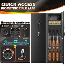 Load image into Gallery viewer, Heavy-Duty 57-Inch Anti-Theft Fireproof Biometric Gun Rifle Pistol Safe For Home, 11-12 Guns (SAK53816)
