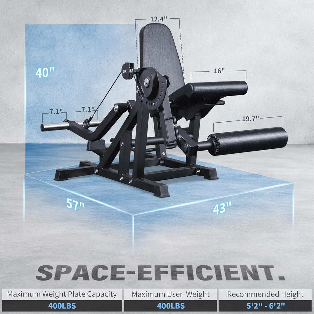 800LBS Adjustable Lower Body Leg Extension And Curl Machine (SAK70528)