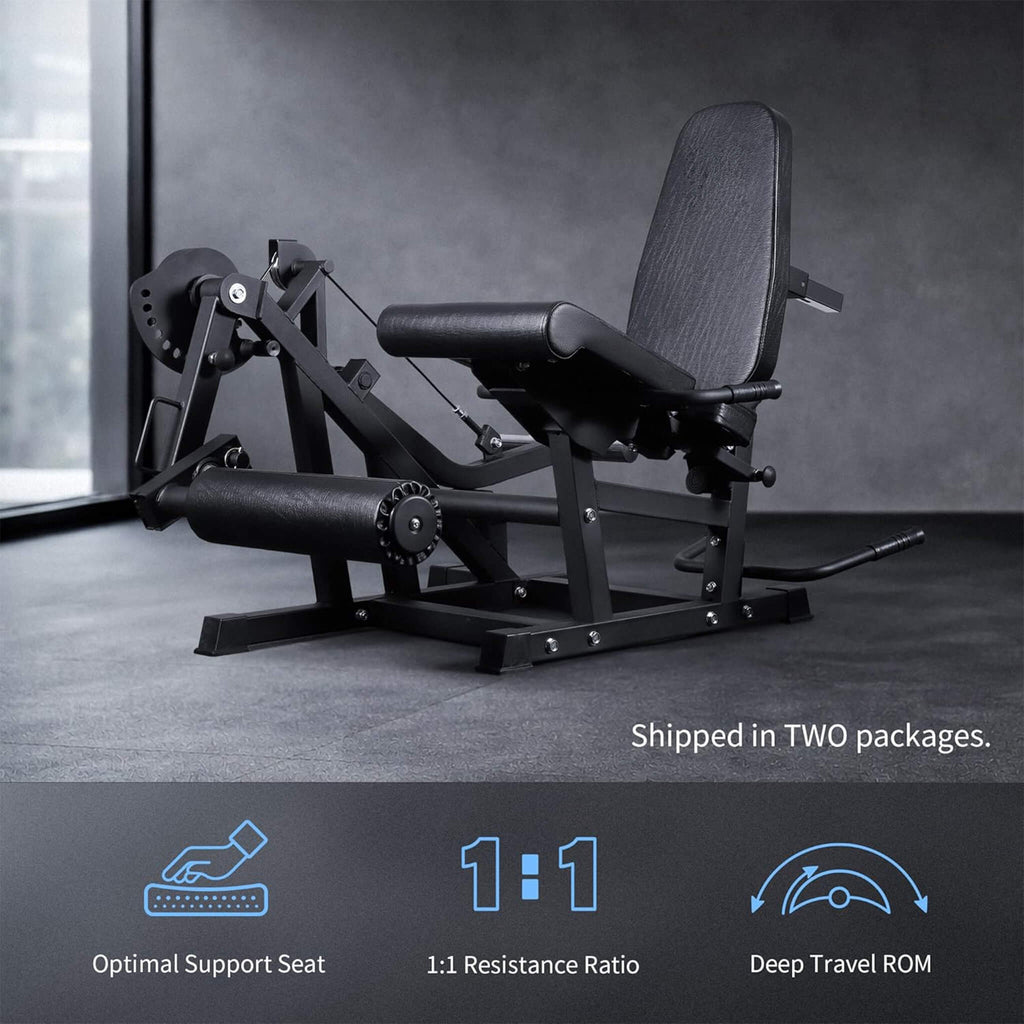 800LBS Adjustable Lower Body Leg Extension And Curl Machine (SAK70528)