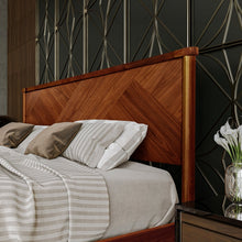 Load image into Gallery viewer, Panthera Solid Wood Bed Frame With Headboard