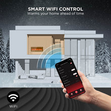 Load image into Gallery viewer, In Flames INF50W-3D WiFi Smart Wall Mounted Electric Fireplace - Tempered Glass