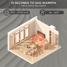 Load image into Gallery viewer, In Flames INF50W-3D WiFi Smart Wall Mounted Electric Fireplace - Tempered Glass