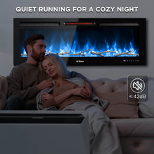 Load image into Gallery viewer, In Flames INF50W-3D WiFi Smart Wall Mounted Electric Fireplace - Tempered Glass
