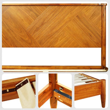 Load image into Gallery viewer, Panthera Solid Wood Bed Frame With Headboard