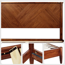 Load image into Gallery viewer, Panthera Solid Wood Bed Frame With Headboard