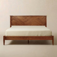 Load image into Gallery viewer, Panthera Solid Wood Bed Frame With Headboard