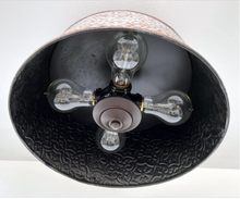 Load image into Gallery viewer, Ornate Copper Farmhouse Ceiling Light | 12" | 4-Bulb Flush Mount