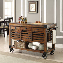 Load image into Gallery viewer, Kaif - Kitchen Cart - Distressed Chestnut