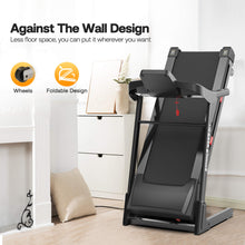 Load image into Gallery viewer, Compact 3.5HP Foldable Electric Treadmill With Bluetooth, LCD Display &amp; 12 Pre-Set Running Programs (SAK25879)
