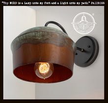 Load image into Gallery viewer, Handcrafted Copper Farmhouse Ceiling Light | 8.5" Flush Mount