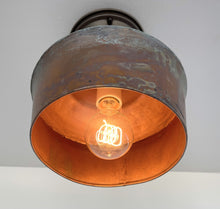 Load image into Gallery viewer, Handcrafted Copper Farmhouse Ceiling Light | 8.5" Flush Mount