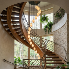 Load image into Gallery viewer, Egg-Shaped Alabaster Chandelier