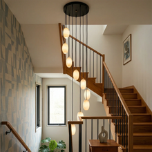 Load image into Gallery viewer, Egg-Shaped Alabaster Chandelier