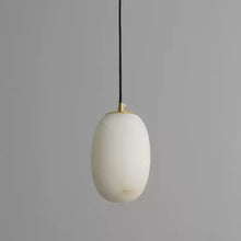 Load image into Gallery viewer, Egg-Shaped Alabaster Chandelier