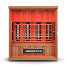 Load image into Gallery viewer, Finnmark FD-3 Full Spectrum 4-Person Capacity Home Infrared Sauna With Adjustable Sauna Feet [FD-KN003] (SAK52689)