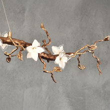Load image into Gallery viewer, Handcrafted Sculptural Floral Branch Chandelier