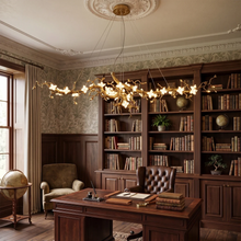 Load image into Gallery viewer, Handcrafted Sculptural Floral Branch Chandelier