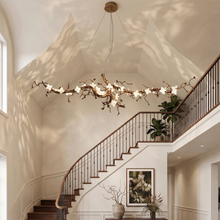Load image into Gallery viewer, Handcrafted Sculptural Floral Branch Chandelier