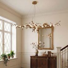 Load image into Gallery viewer, Handcrafted Sculptural Floral Branch Chandelier