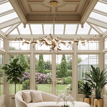 Load image into Gallery viewer, Handcrafted Sculptural Floral Branch Chandelier