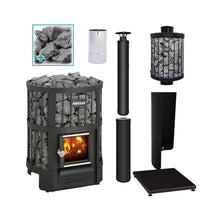 Load image into Gallery viewer, Harvia Legend 150 BK 16kW Wood Burning Sauna Stove Package [LGND-PKG-BK-WH] (SAK82047)