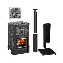 Load image into Gallery viewer, Harvia Legend 150 16KW Wood-Burning Sauna Stove Package [LGND-PKG-BK/SS] (SAK65148)