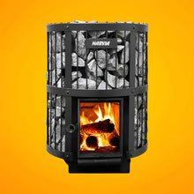 Load image into Gallery viewer, Harvia GreenFlame Legend 240 Wood Sauna Stove With Sauna Stones, 15.9KW [WK200LD] (SAK84935)