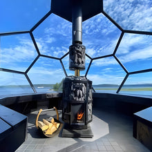 Load image into Gallery viewer, Harvia GreenFlame Legend 240 Wood Sauna Stove With Sauna Stones, 15.9KW [WK200LD] (SAK84935)
