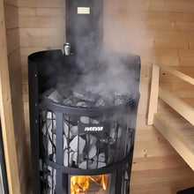 Load image into Gallery viewer, Harvia GreenFlame Legend 240 Wood Sauna Stove With Sauna Stones, 15.9KW [WK200LD] (SAK84935)