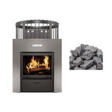 Load image into Gallery viewer, Harvia Legend Duo Wood Burning Sauna Stove/Fireplace Combo With Sauna Stones (SAK30749)
