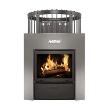 Load image into Gallery viewer, Harvia Legend Duo Wood Burning Sauna Stove/Fireplace Combo With Sauna Stones (SAK30749)