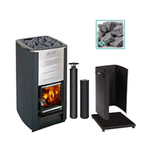 Load image into Gallery viewer, Harvia M3 16.5KW Premium Wood-Burning Sauna Stove Kit [M3 SS PKG] (SAK19523)
