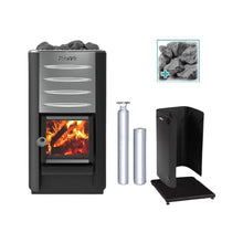 Load image into Gallery viewer, Harvia M3 16.5KW Premium Wood-Burning Sauna Stove Kit [M3 SS PKG] (SAK19523)