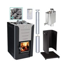 Load image into Gallery viewer, Harvia Pro 20 WH Wood Burning Sauna Stove Package 24kW [PRO20-PKG-SS/BK-WH] (SAK37165)