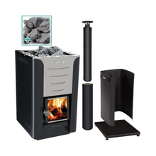 Load image into Gallery viewer, Harvia Pro 20 Premium Wood-Burning Sauna Heater Stove Package [PRO20-PKG] (SAK15748)