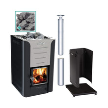 Load image into Gallery viewer, Harvia Pro 20 Premium Wood-Burning Sauna Heater Stove Package [PRO20-PKG] (SAK15748)