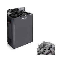 Load image into Gallery viewer, Harvia The Wall Stainless Steel Built-In Wall Mount Sauna Heater With Illuminated Controls &amp; Sauna Stones [SW60/80] (SAK21467)