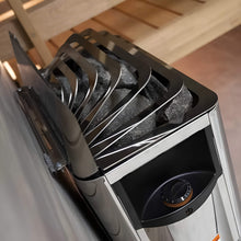 Load image into Gallery viewer, Harvia The Wall Stainless Steel Built-In Wall Mount Sauna Heater With Illuminated Controls &amp; Sauna Stones [SW60/80] (SAK21467)