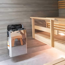 Load image into Gallery viewer, Harvia The Wall Stainless Steel Built-In Wall Mount Sauna Heater With Illuminated Controls &amp; Sauna Stones [SW60/80] (SAK21467)